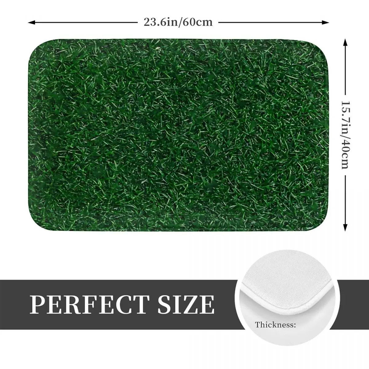 Astroturf Lush Green Turf Football Field Bath Mat Soccer Toilet Pad Kitchen Shower Room Foot Mat Absorbent Bathroom Accessories