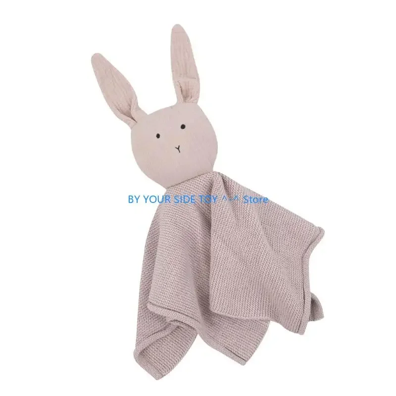 Modello di coniglio Giocattolo coccole per neonati Neonati Bambini Ragazzo Ragazza Bambino che dorme Bambola Cotone Lenire Placare Asciugamano U6XE