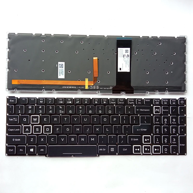 US laptop keyboard for Acer Nitro 5 AN515-54 55 43 44 AN517-51 52 AN715-51