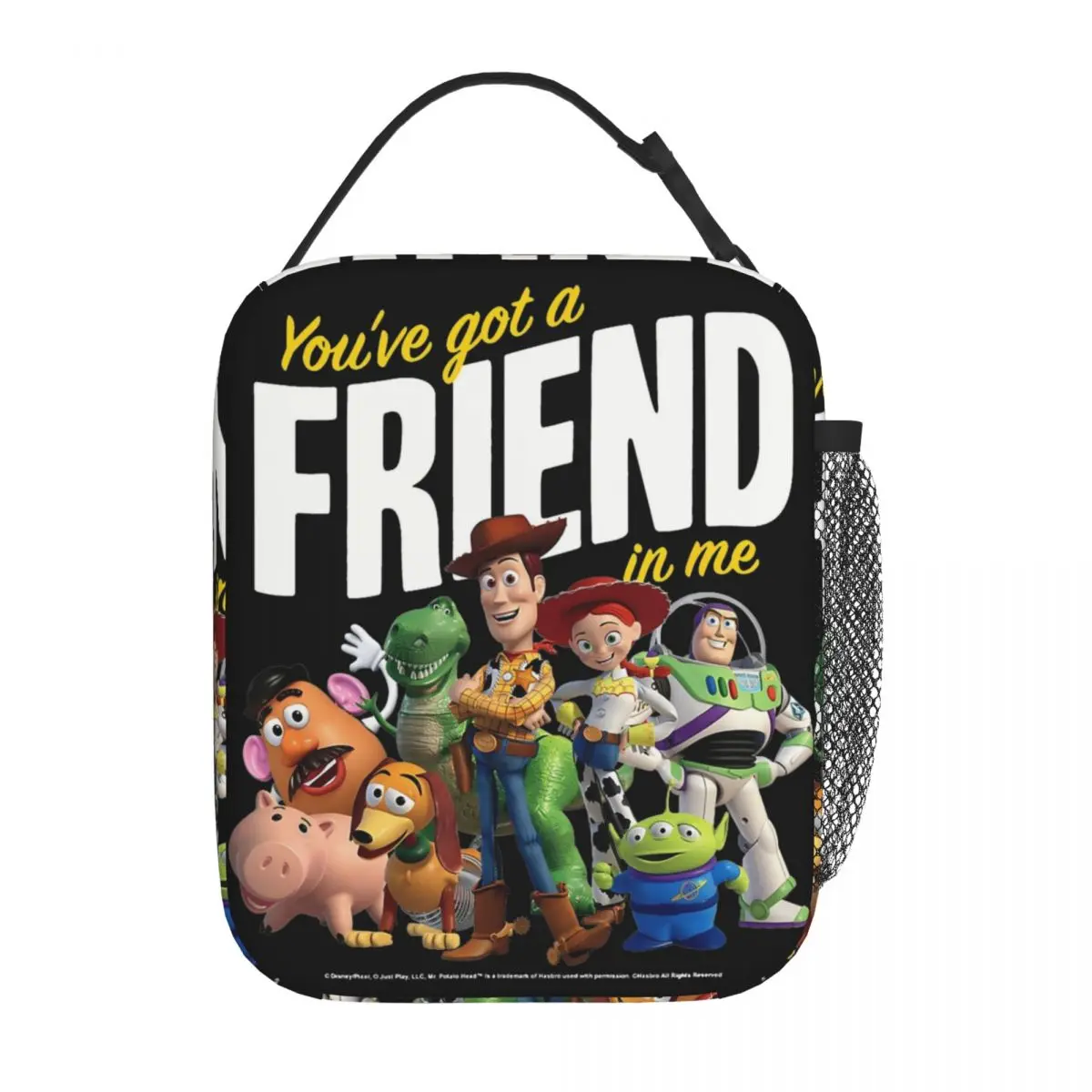 Toy Story Cartoon Movie Insulated Lunch Bag Cooler Bag Reusable Buzz Lightyear Large Tote Lunch Box Food Handbags College Picnic