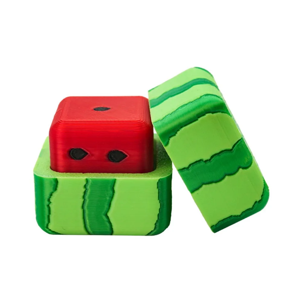 

Square Watermelon Dice 6 Faces Cute Funny Number Summer Breeze Dice Ornament Rounded Corner Bar Game Dice Home Decoration