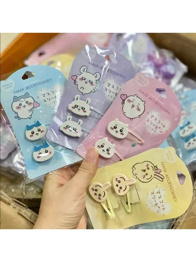 Nouveau Chiikawa Bb pince fille Kawaii pince à cheveux étudiant élastique mignon Usaki Hachiware dessin animé frange cheveux accessoires