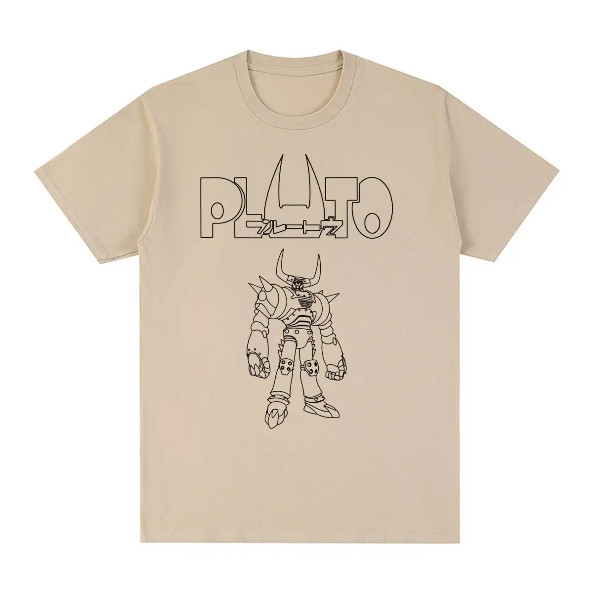 Naoki Urasawa Vintage T-shirt pluto from astro boy Monster Johan Cotton Men T shirt New Tee Tshirt Womens Tops