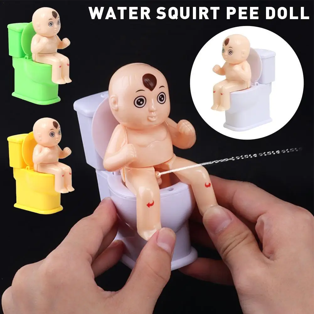 Creative Water Squirt Pee Doll Squirt Joke Toy Toilet Pee Boy Water Spray Trick Funny Gag Toys Safe Interesting Birthday Gifts
