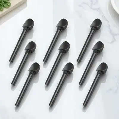 

12Pcs Premium Oud Tuning Pegs Ebony Durable Practical Accessories Premium Oud Tuning Pegs String Instrument Accessories