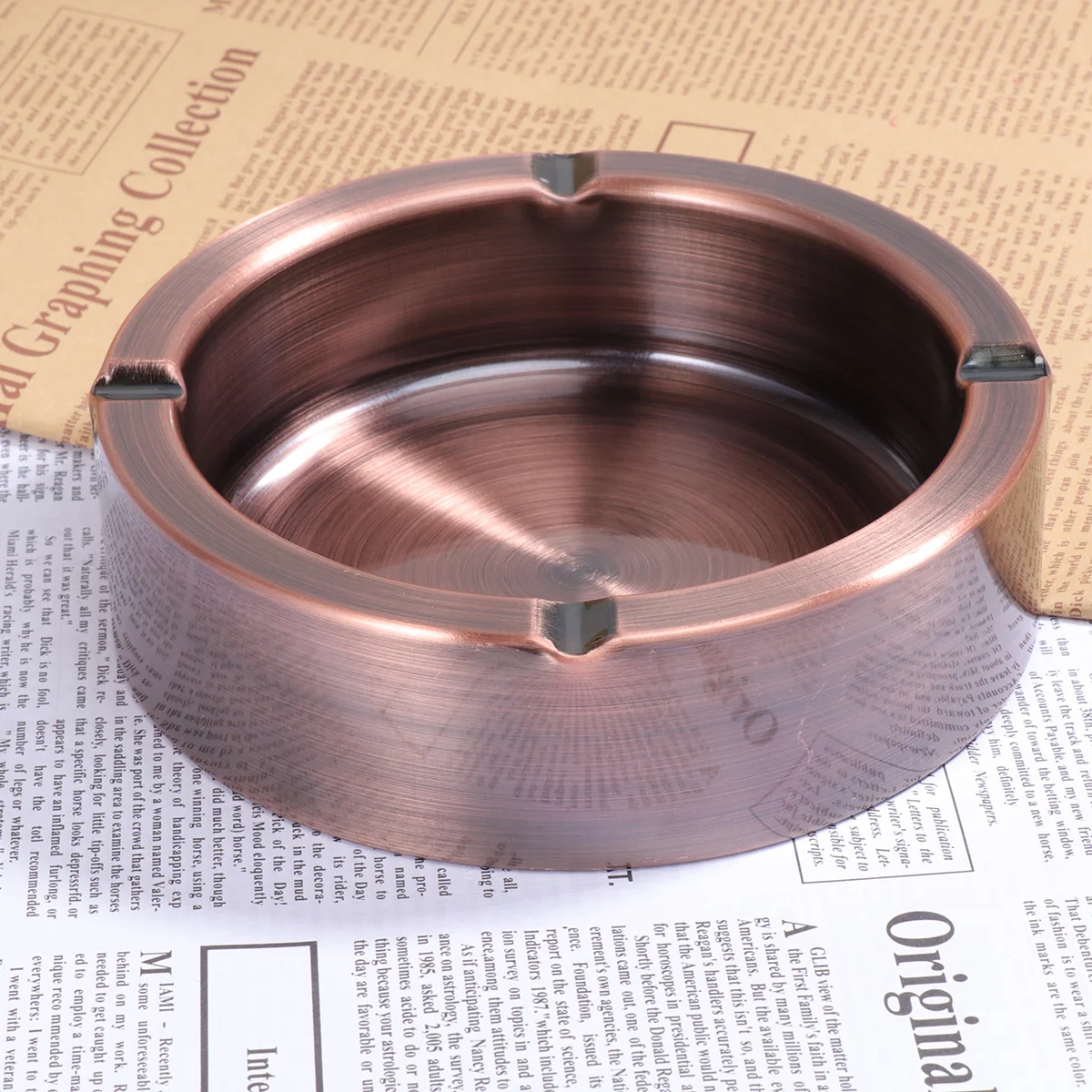 Stainless Steel Ashtray Creative Thickened Anti Fall Ashtray Smoking Ashtray For Car Home Ashtray Holder