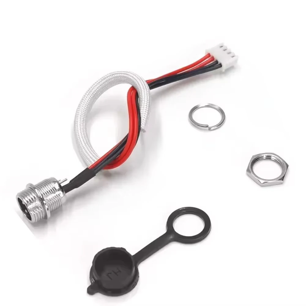 Para scooter elétrico inteligente auto-equilíbrio para scooter swegway swagtron 3 pinos/pino 4 fio hoverboard bateria porta de carregamento peças
