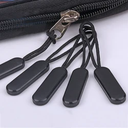 5pcs/lot Zipper Pull Rope End Fit Zippers Puller Zip Head Replacement Clip Buckle Fixer Suitcase Backpack Clothing Home Textiles