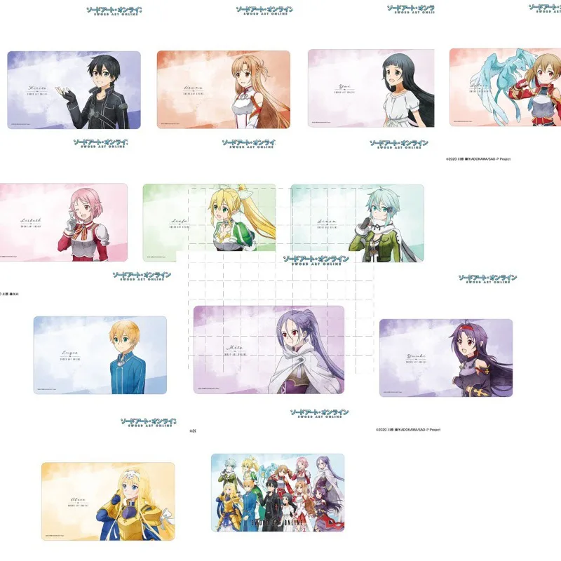 Sword Art Online Кирито ‌ Асуна Юки ‌ ‌ Синон ‌   Элис Зуберг ‌   Акриловые стоячие фигурки-брелоки с аниме-персонажами для подарка
