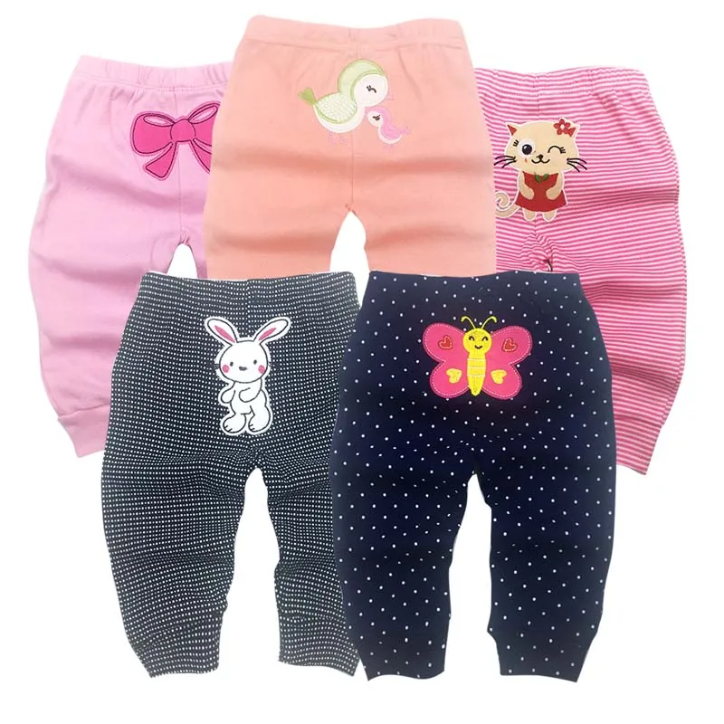 5Packs Unisex Baby Pants Spring Summer Kids Harem PP Trousers Cotton Knitted Boy Girl Toddler Leggings Newborn Infant Clothing