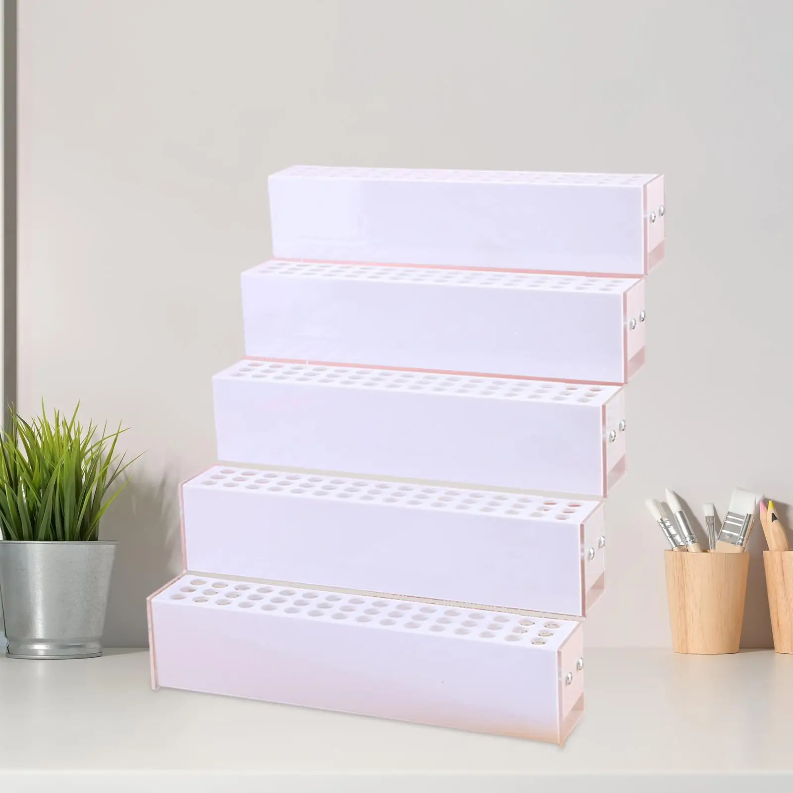 Pen Display Stand Multi Slots Sturdy Trendy Practical Pencil Pen Holder for Dorm Colored Pencils Parties Markers Dressing Table image 4