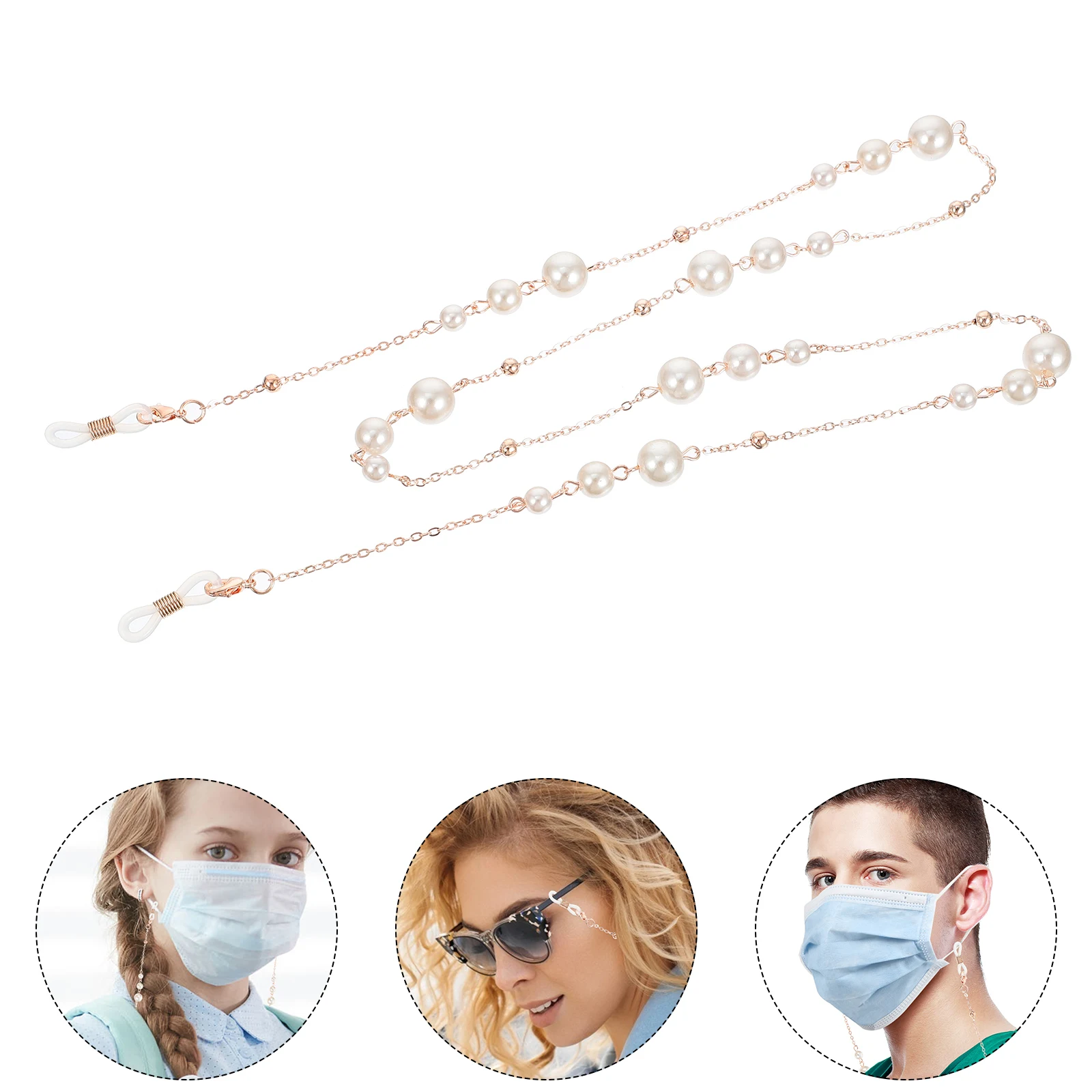 

Glasses Chain Necklace Zinc Alloy Eyeglass String Copper Spectacle Lanyard Durable Lightweight Fashion Accessories For Glasses