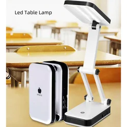 LED 책 조명 접이식 책상 램프, TYPE-C 인터페이스 충전 테이블 램프, 눈 보호 공부 램프, 작은 침대 옆 램프