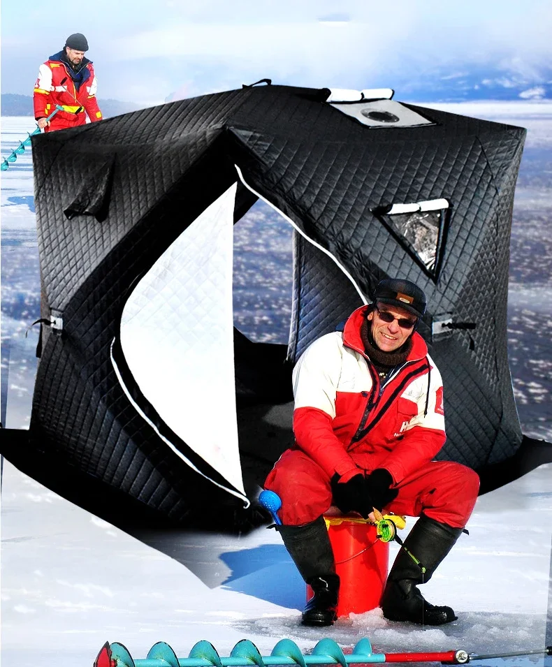 Best Quality Winter Fishing House Thickened Winter Fishing Tent Ice Fishing Tent Keep Warm Cotton Tent