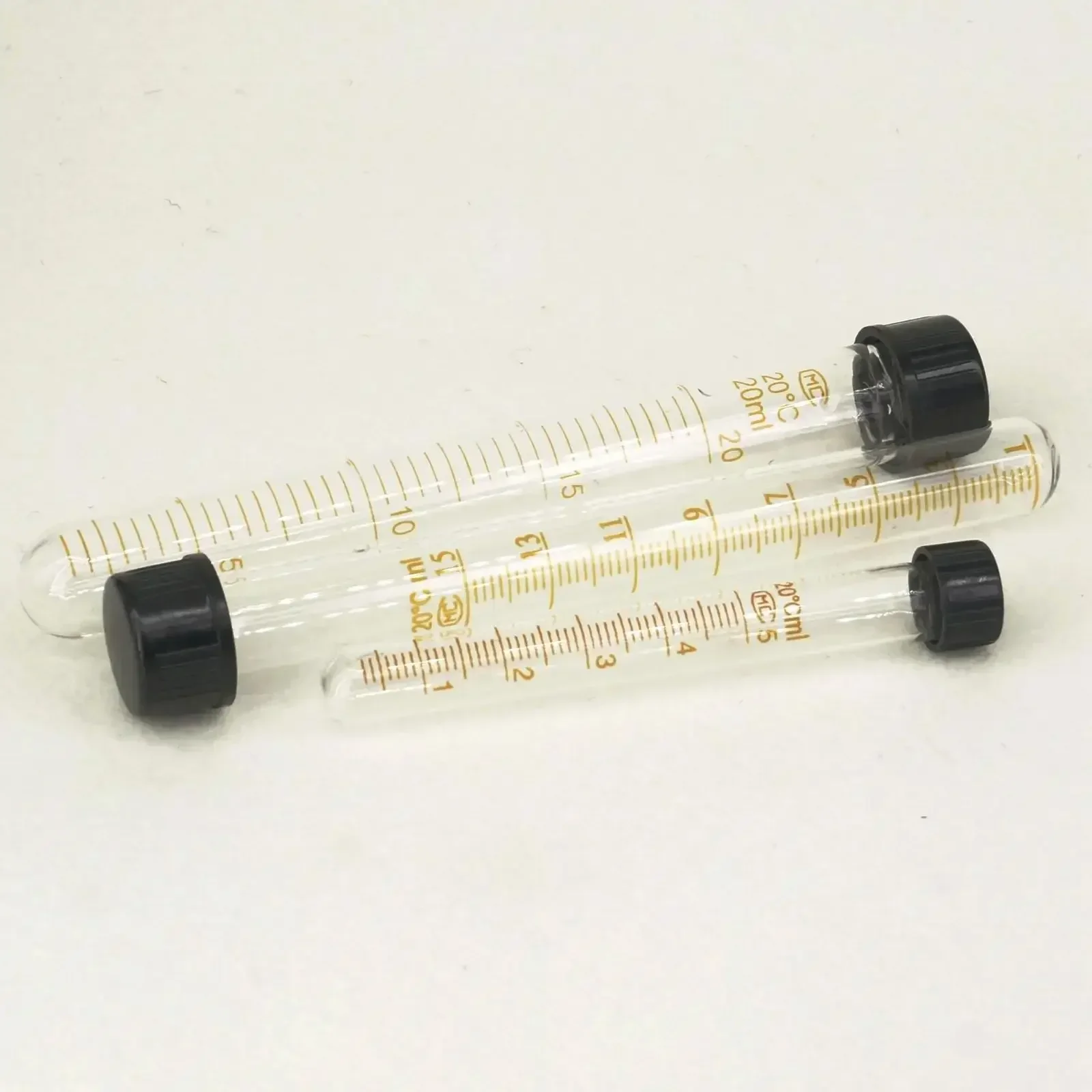 5ml/10ml/15ml/20ml/25ml/30ml/50ml Lab Clear Glass Test Tube Round Bottom With Cap