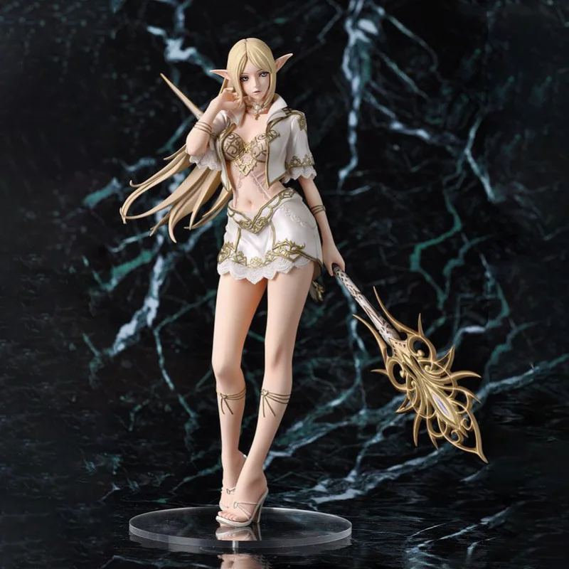 Spot hair, heaven white elf female mage 1/7 standing statue game beautiful woman model tabletop ornament doll periphery