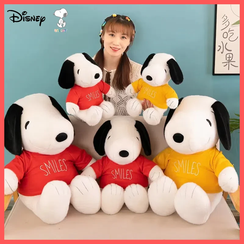 Cartoon Cute Snoopy 35-65 Cm Three-Color Plush Toy Pillow Sofa Back Plush Doll Children Sleep With Dolls At Night Children Gifts