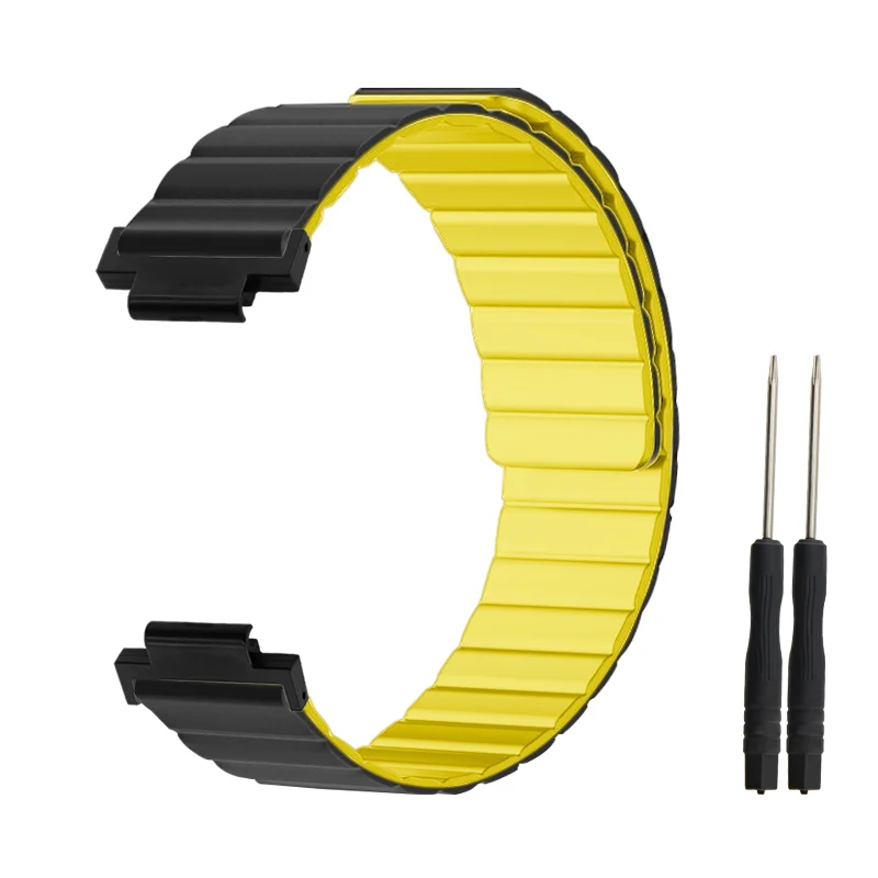 

Upgraded Magnetic Watch Band For Garmin Watch 235 Sweatproof Silicone Quick Release Replacement Adjustable Wristband Men Women