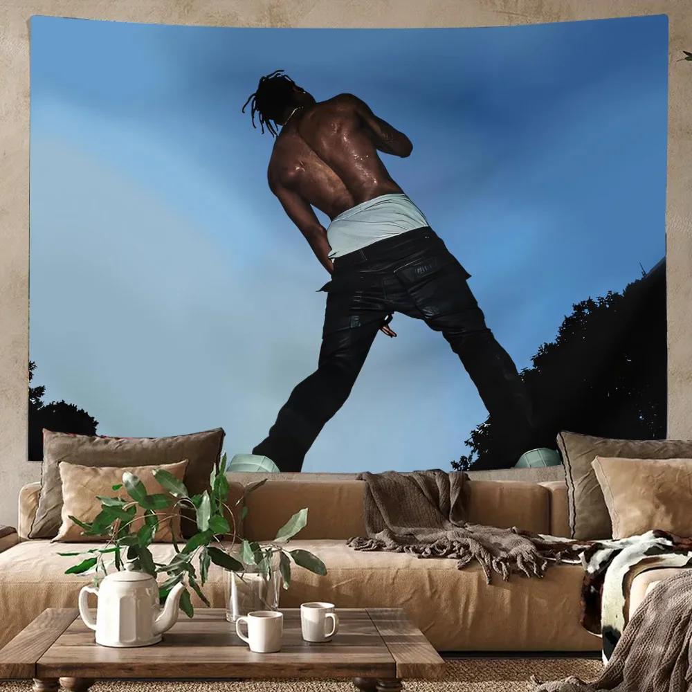

Boy Pattern Tapestry Art Design Wall Hanging Tapestry for Living Room Bedroom Dorm Party Decor Washable Stitched Edge Tapestries