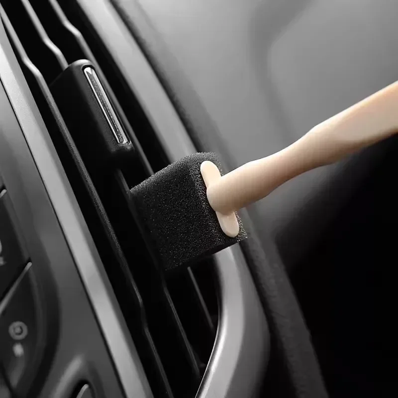 30/1Pcs Car Air Outlet Sponge Cleaning Brush Interior Detailing Dust Removal Brushes Conditioner Grille Cleaner Brush Auto Tools