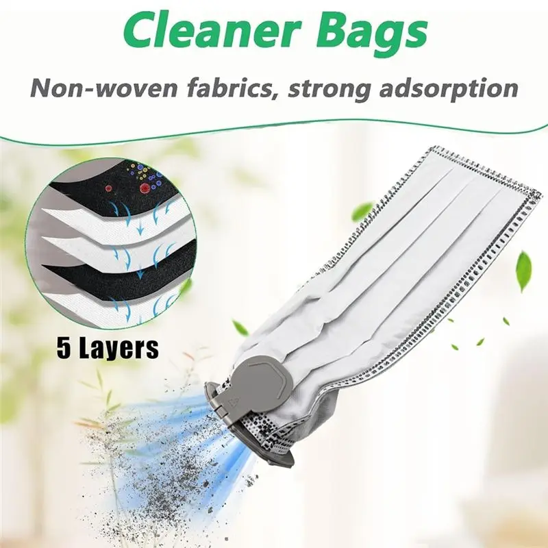 YANA50I 12PCS Disposable Dust Bags And Fragrance Kits For Vorwerk Kobold VK7 FP7 Vacuum Cleaner Accessories Replacement Parts