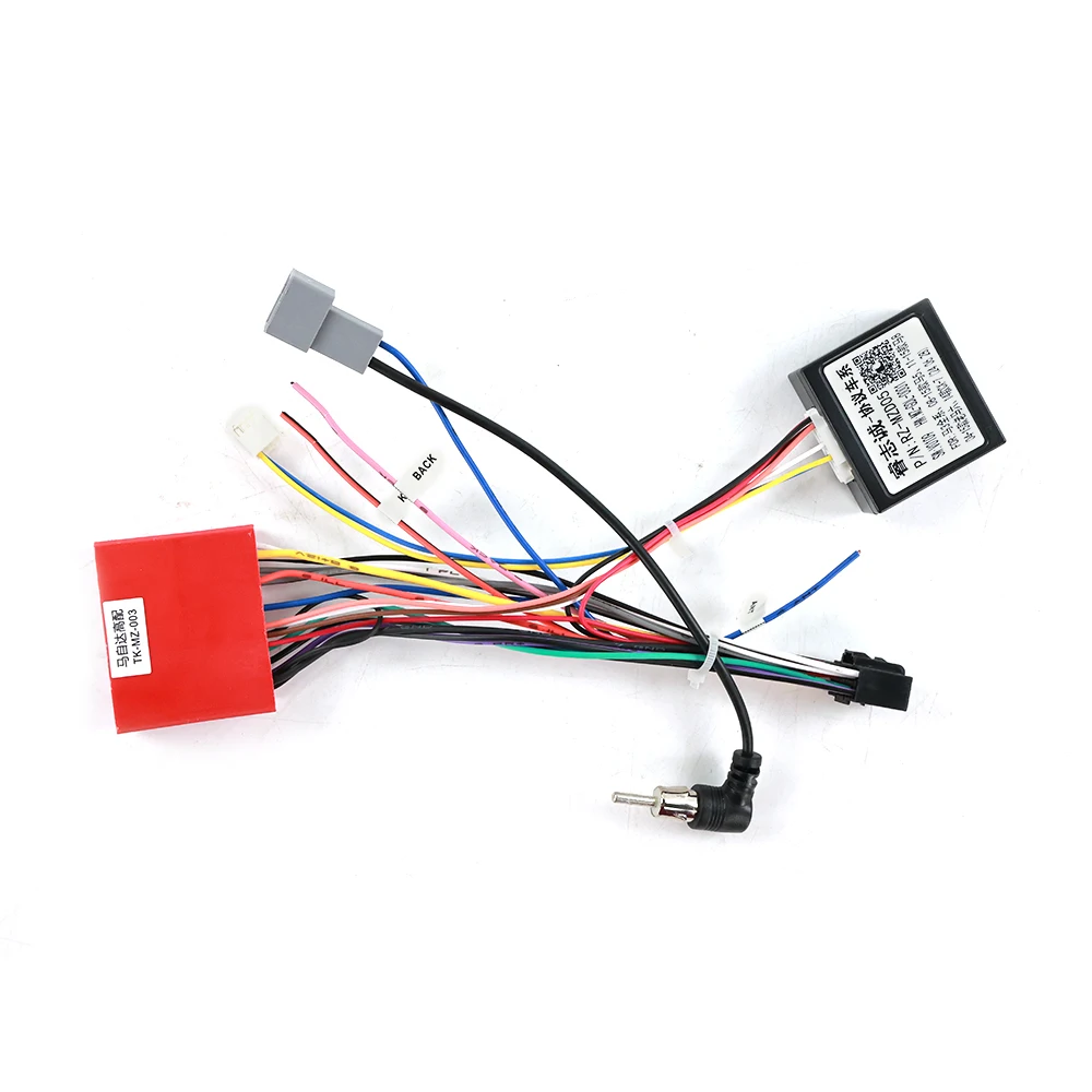 Android Radio Cable Accessories Wiring Harness 16PIN MP5 Cable Adapter For Mazda 6 3 5 CX-7 RX-8 Canbus box