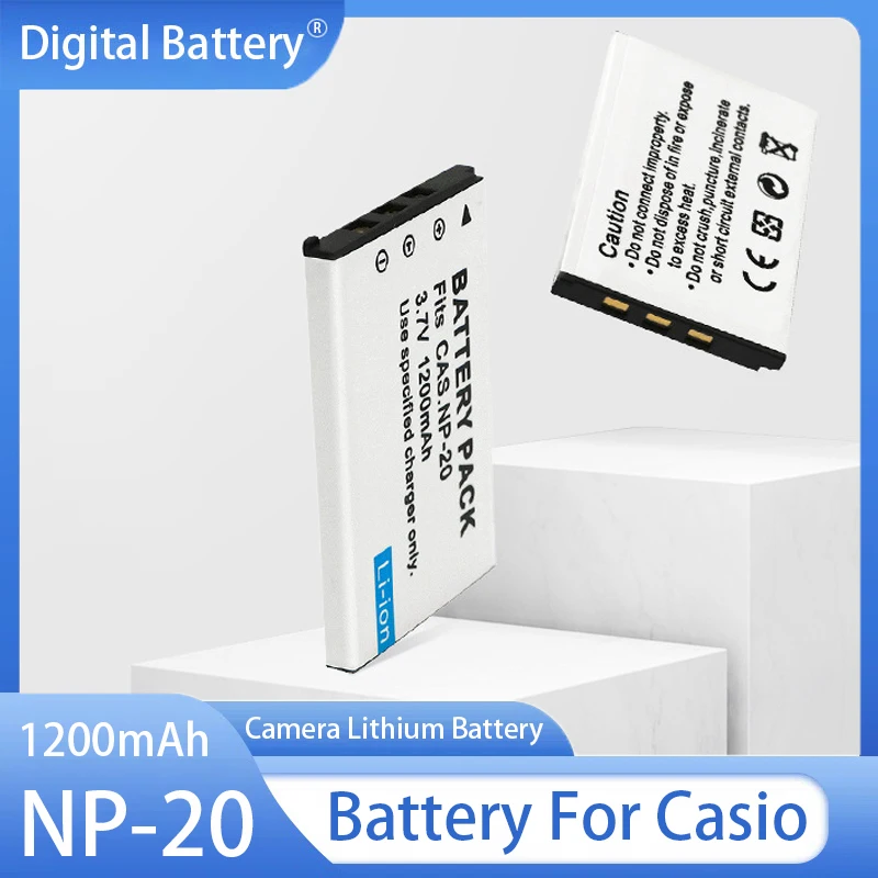 NP-20 Batteria 1200mAh Batterie Ricaricabili Per Casio EX-Z7 Z11 Z60 Z65 Z75 Z77 M1 M2 M20 S3 S20