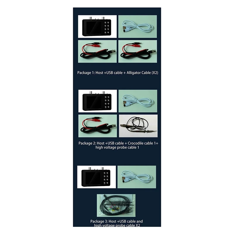 Digital Oscilloscope Dual-Channel 50M Sampling Rate 10M Analogue Bandwidth 6A Current Waveform Measurement