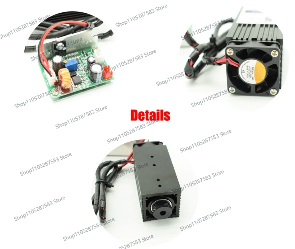 12v high-power laser module 2W 450nm laser tube blue-violet light laser engraving machine accessories 2000mw