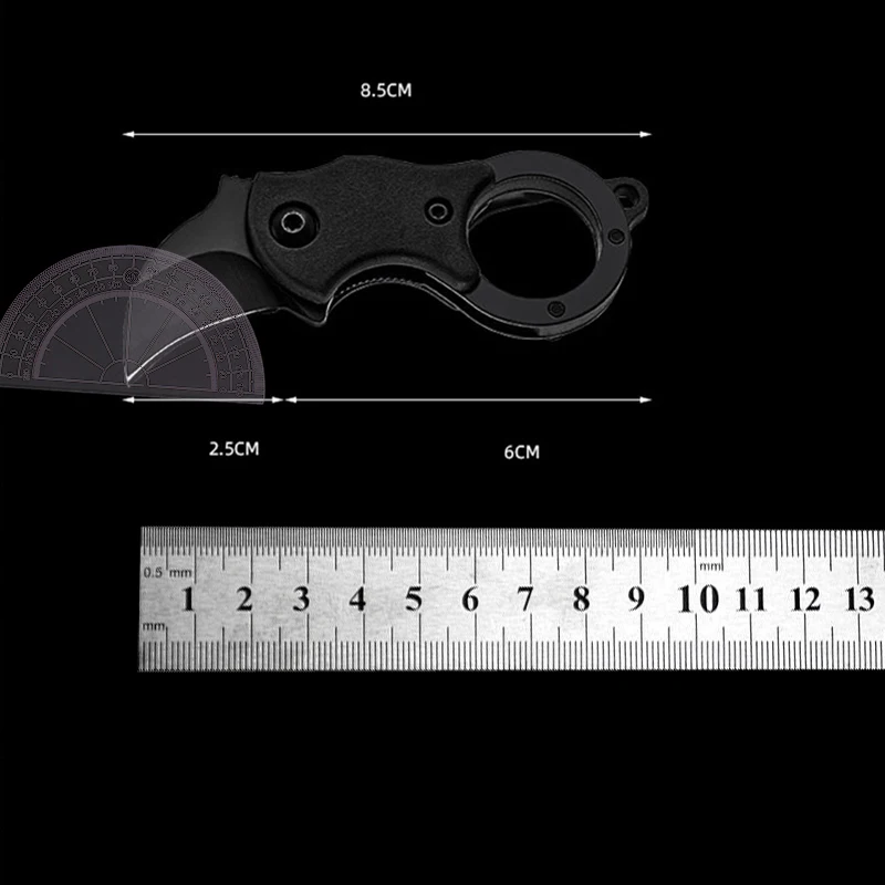 Mini coltello pieghevole, lama affilata per l'apertura di pacchi espressi, accessorio per appendere portachiavi, coltello da esterno portatile