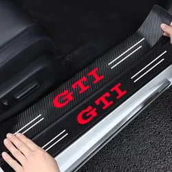 Car Threshold Strip Carbon Fiber Sticker Car Door Sill Protector For VW Golf 5 6 7 8 GTI  Polo Mk6 R Mk7 Mk4 5 Car Accessories