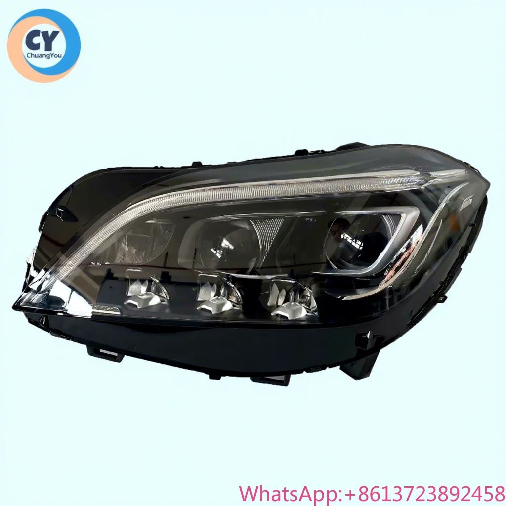 For Mercedes-Benz CLS AMG Original Matrix Headlamp LED Headlight Lens C218 2012-2017 CLS 350 400 500 550 CLS63 Geometric Light