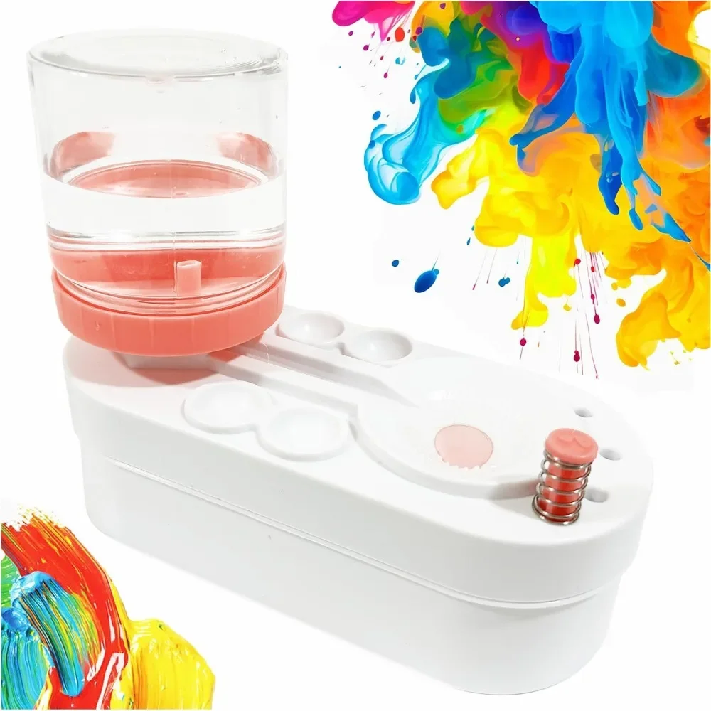 Upgraded Paint Brush Cleaner Brush Rinser Water Circulation Pre Assembled,Watercolor/Oil and Water-Based Paint Brush Cleaner To