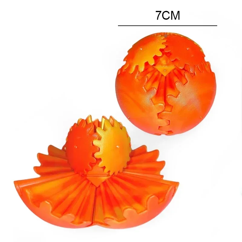 Gear Ball – jouets Fidget imprimés en 3D, balle rotative ou Cube, soulagement du Stress, jouet de bureau, anxiété, activité de relaxation, cadeau pour adultes et enfants