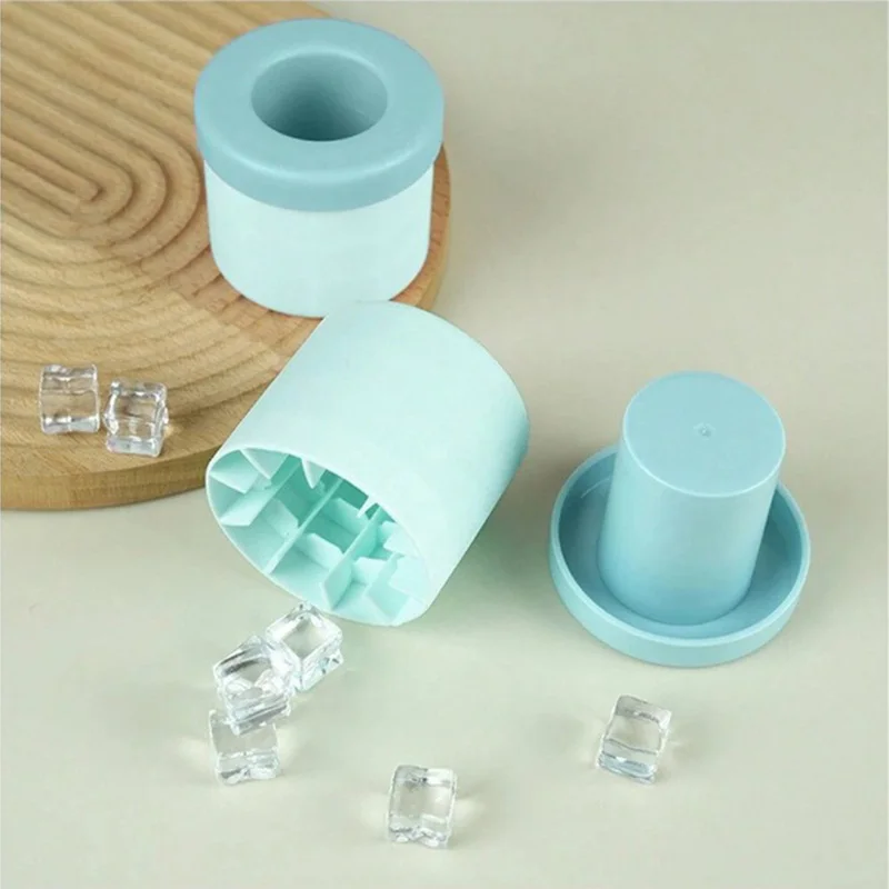 

Mini Silicone Ice Cube Mold Round Ice Bucket Ices Storage Box Household DIY Refrigerator Freeze Ice Maker Creative Barware Tools