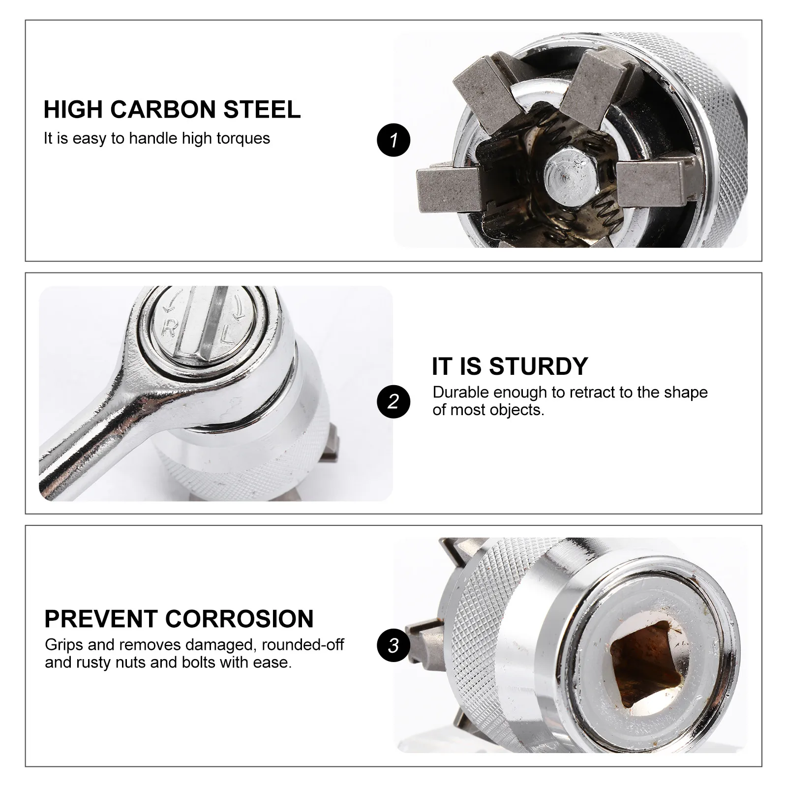 

Набор из 2 универсальных регулируемых ключей-трещоток для ремонта автомобилей и бытовой техники