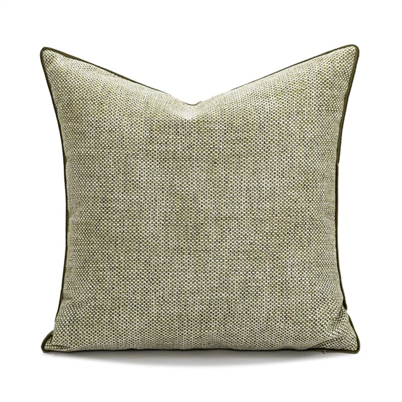 Textured Throw Natural - Contemporary Home Decorative Natural Green Tone