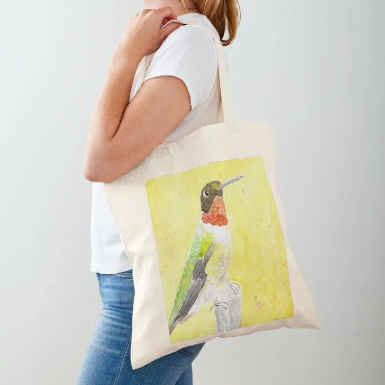 

Ruby-Throated Hummingbird Tote Bag Canvas bag Handbags women Women's bags shopper bags for women