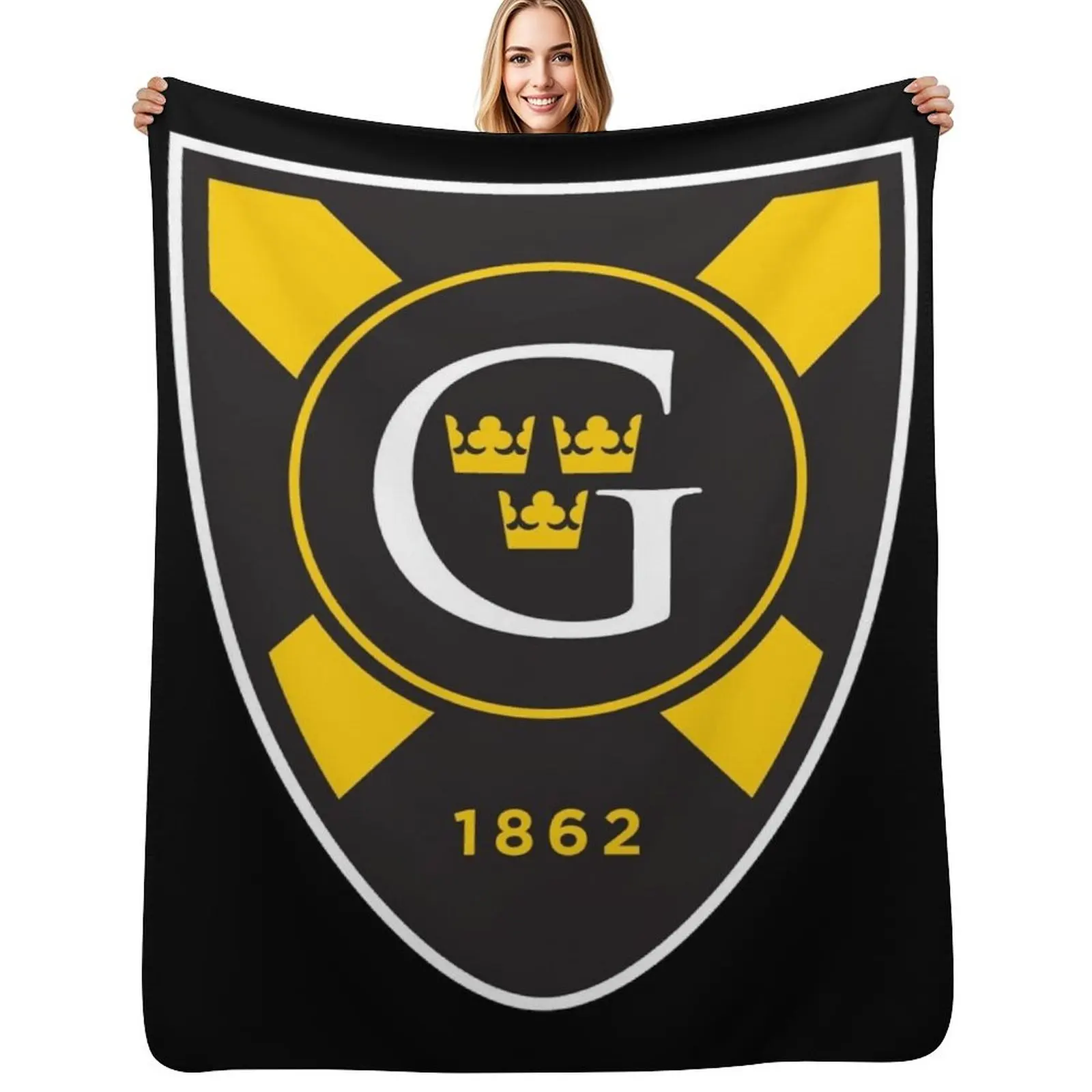 

The Gustavus Adolphus Merch Throw Blanket Plush Fuzzy Cozy Blanket for Couch Sofa