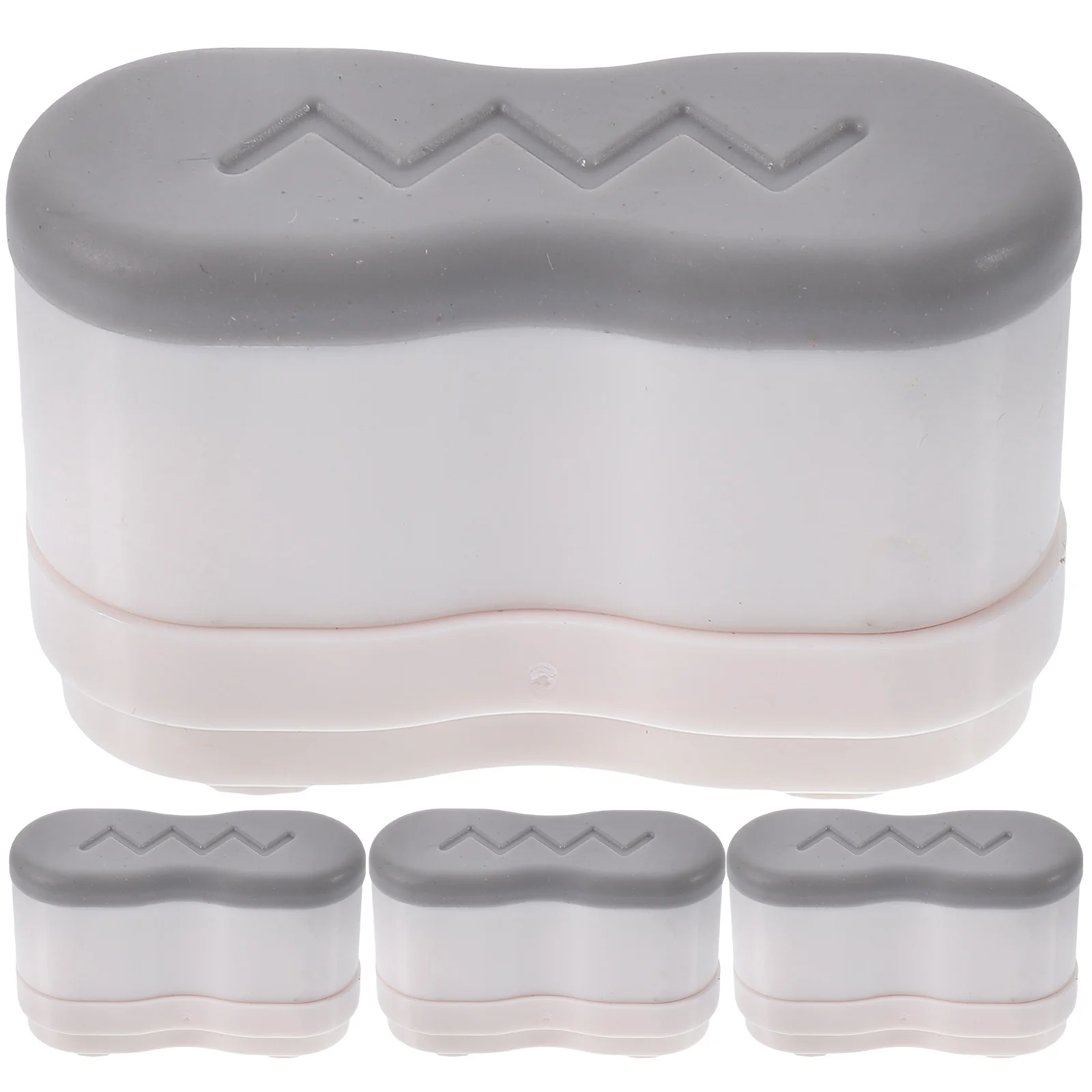 

Plastic Toilet Seat Bumpers Grey Standard Size Fit Most Models Bathroom Accessories Sturdy Self Adhesive Long Term Use Clean Dry