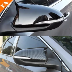 For Changan EADO plus Accessories 2018-2024 Carbon Black Car Side Door Mirror Frame Rear View Mirror Cover Decor Anti Scratch