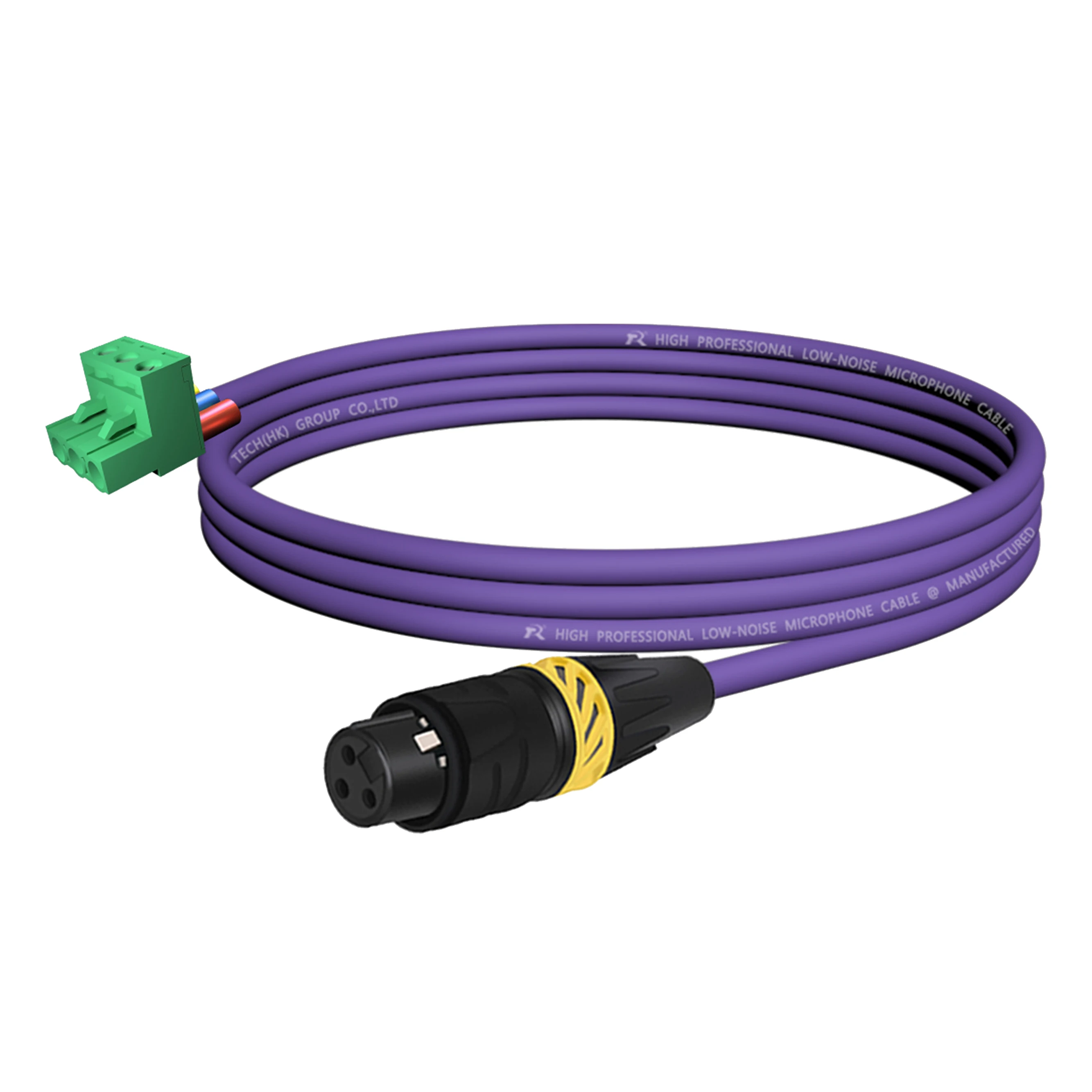 XLR zu Phoenix Kabel, Geräuscharmes 3-Pin XLR Buchse und Stecker zu PHX3M/2EDG 5.08 PCB Schraubklemmen-Adapterkabel mit Sicherem Endgriff – Detail 19
