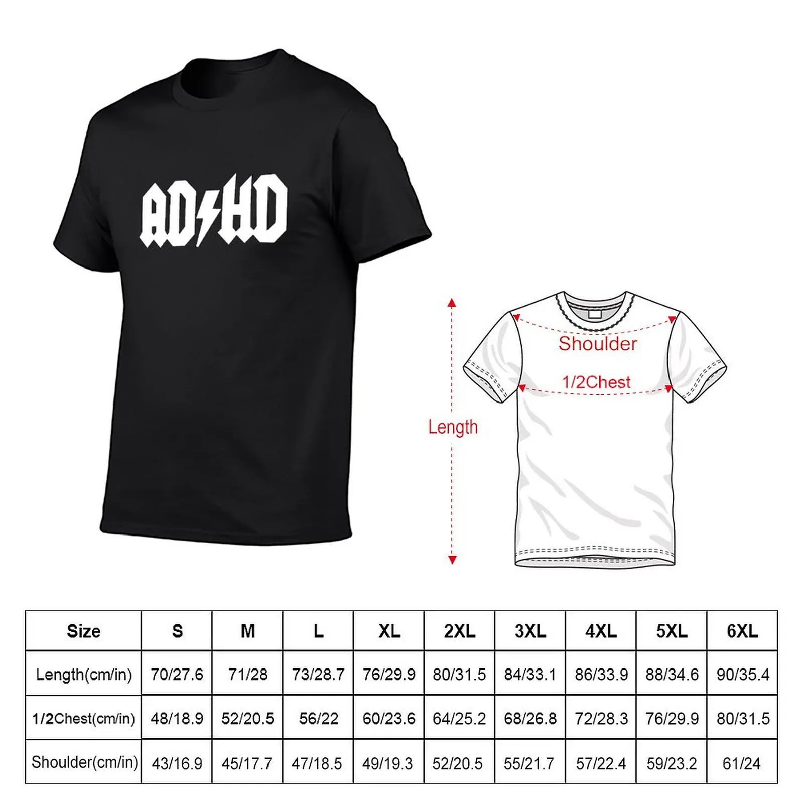 ADHD - AD/HD T-Shirt vintage clothes customs design your own oversized t shirt men