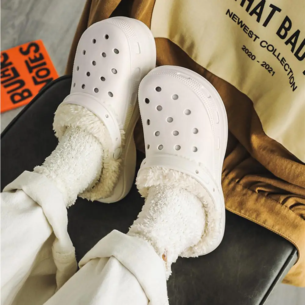 Winter Warm Insoles Thickened Plush Liner Shoes Charm Insoles Women Men Shoe Covers For Clogs Removable Shoe Pads Accessories