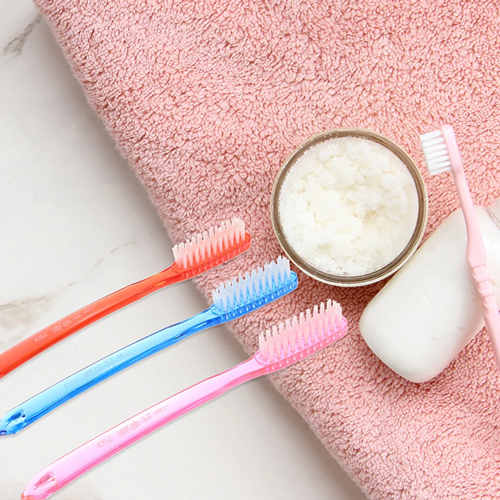 Ensemble de brosses à dents de voyage portables, 10 pièces, poils durs pour adultes, brosse à dents manuelle résistante à l'usure pour dents et soins des gencives appropriés