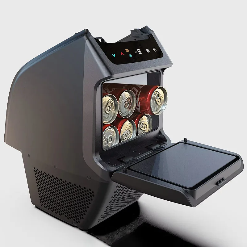 Tesia Accessary 4.6L 12V Car Armrest Fridge Freezer Dc Compressor Easy Install Car Refrigerator for Modle Y Freezer Refrigerator