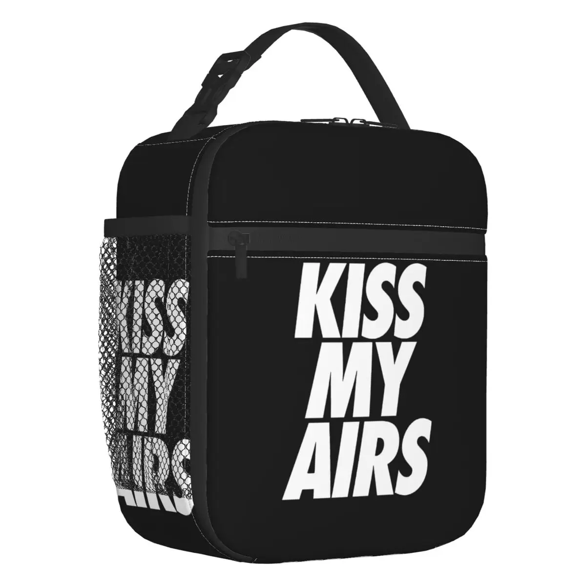 Custom KISS My Airs Lunch Bag Men Women Cooler Thermal Insulated Lunch Box for Student School