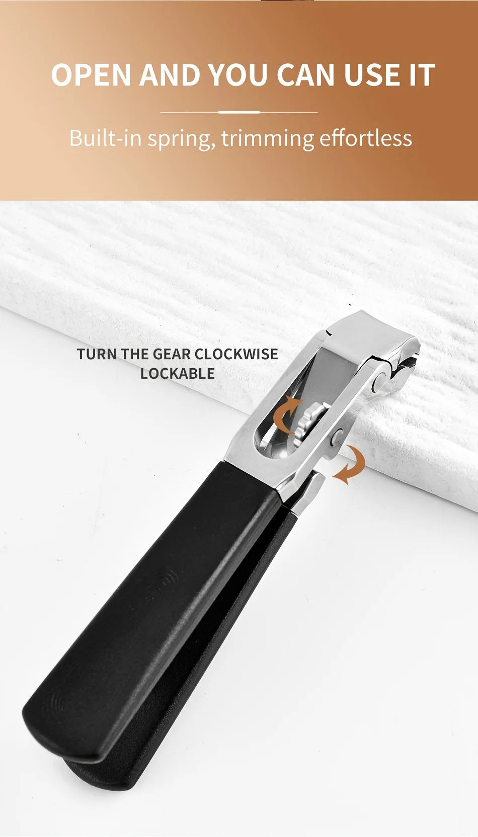 1 Stück Nagelknipser mit abgewinkeltem Kopf für Senioren - Ergonomischer Zehennagelknipser für dicke Nägel, Premium-Stahl-Nagelschneider – Detail 7