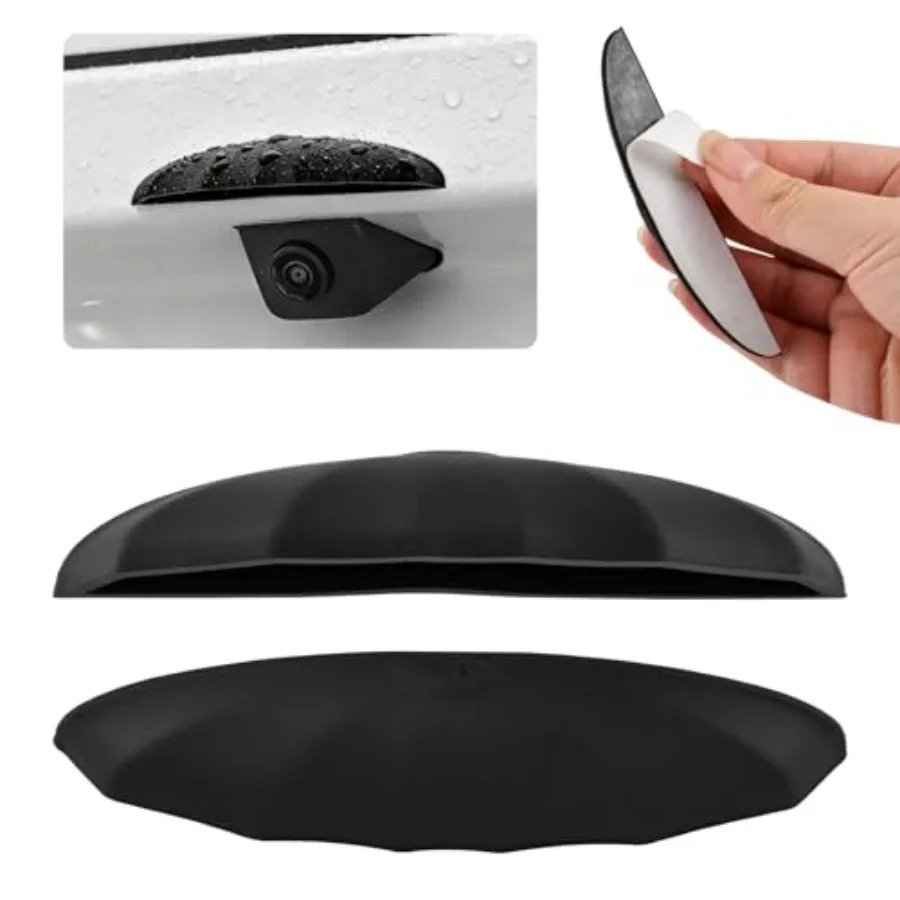 

2Pcs Rear View Backup Camera Coverversal Car reversing Camera Rain Cover Car Thick Cameras Protection Stir Silicone rain Stir N