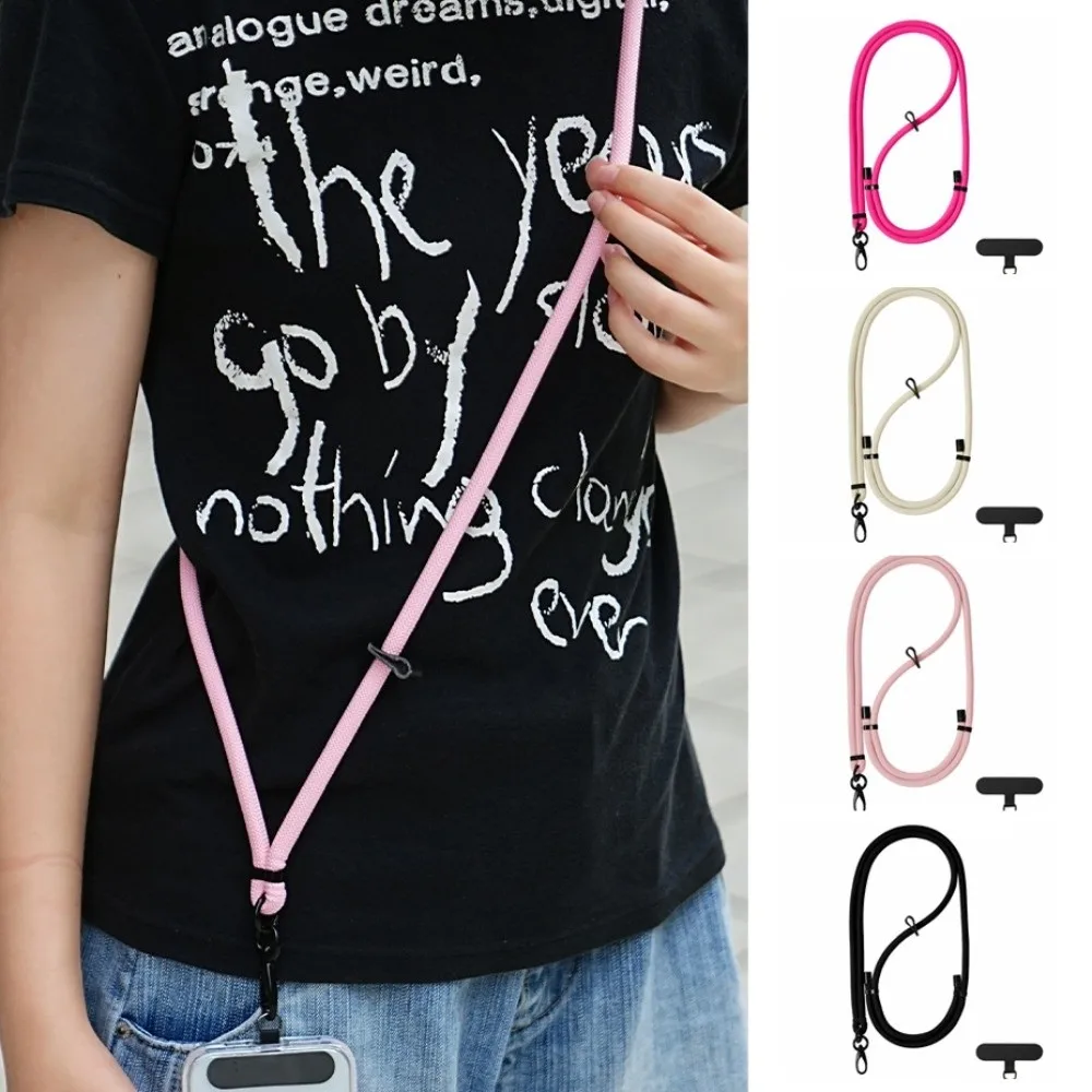 

Adjustable Mobile Phone Lanyard Hanging Rope Anti Lost Crossbody Phone Strap Long Detachable Phone Neck Straps Lanyard Patch